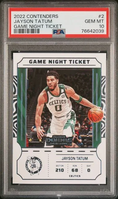 2022-23 Panini Contenders Jayson Tatum Game Night Ticket #2 card image