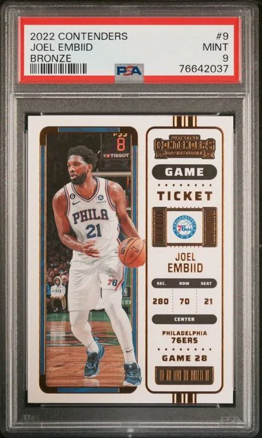 2022-23 Panini Contenders Joel Embiid Bronze #9 card image