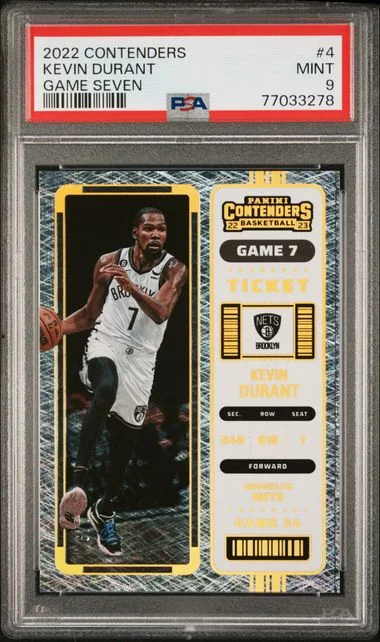 2022-23 Panini Contenders Kevin Durant Game Seven #4 card image