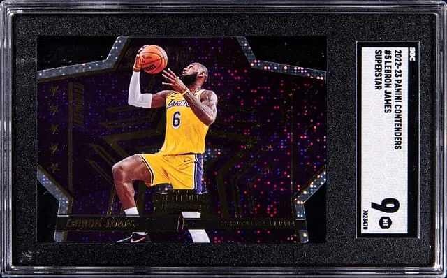 2022-23 Panini Contenders LeBron James Supserstar #5 card image
