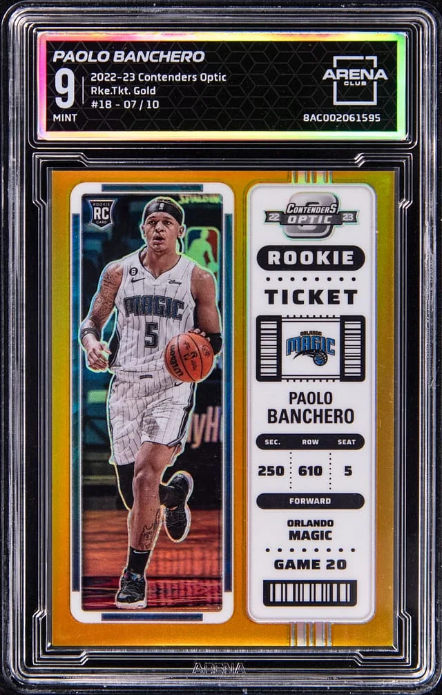 2022-23 Panini Contenders Optic Paolo Banchero - AC Ticket Gold #18 card image