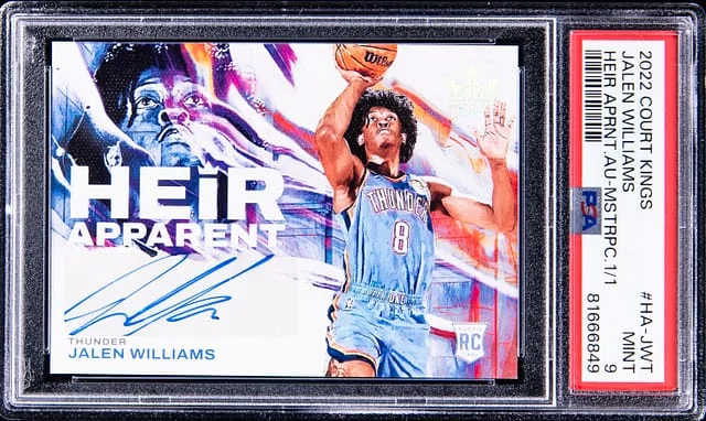 2022-23 Panini Court Kings Jalen Williams Heir Apparent Autograph Masterpiece #HA-JWT card image
