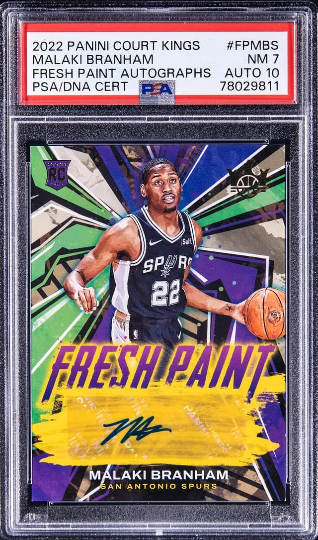 2022-23 Panini Court Kings Malaki Branham Fresh Paint Autographs #FPMBS card image