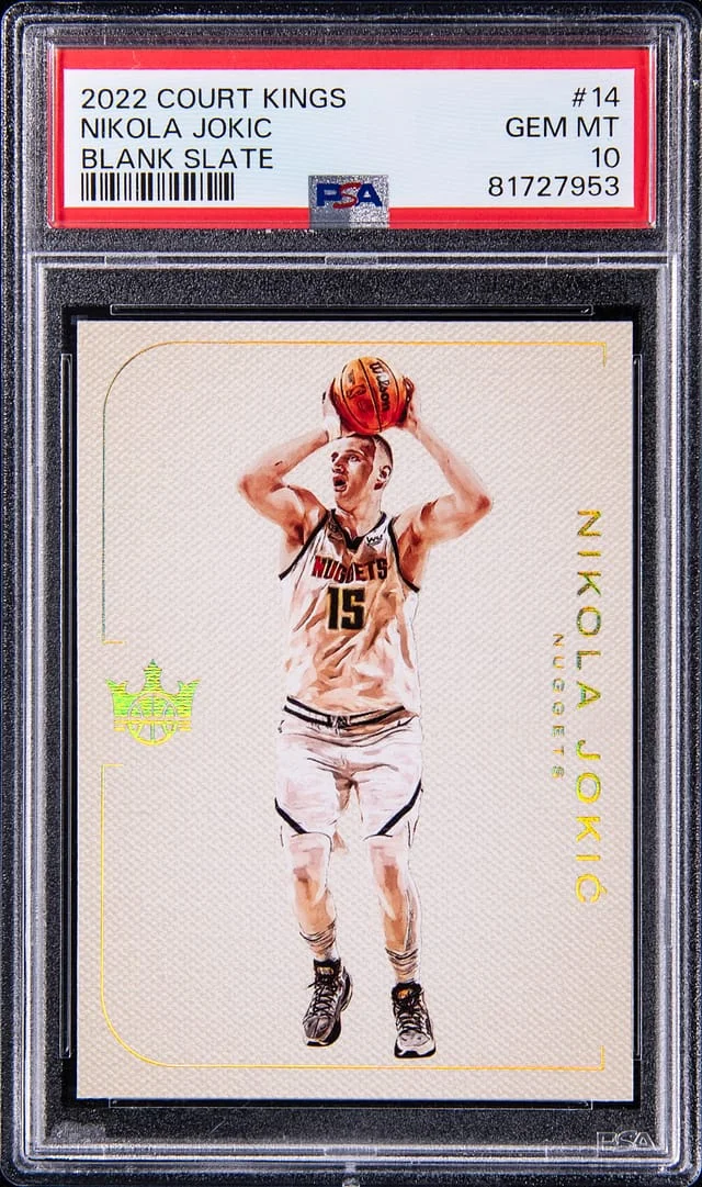 2022-23 Panini Court Kings Nikola Jokic Blank Slate #14 card image