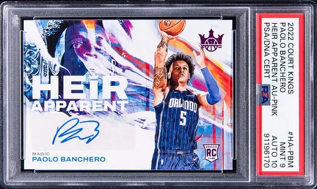 2022-23 Panini Court Kings Paolo Banchero Heir Apparent Autographs Pink #HA-PBM card image
