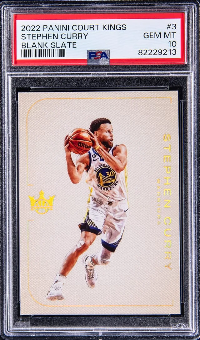 2022-23 Panini Court Kings Stephen Curry Blank Slate #3 card image
