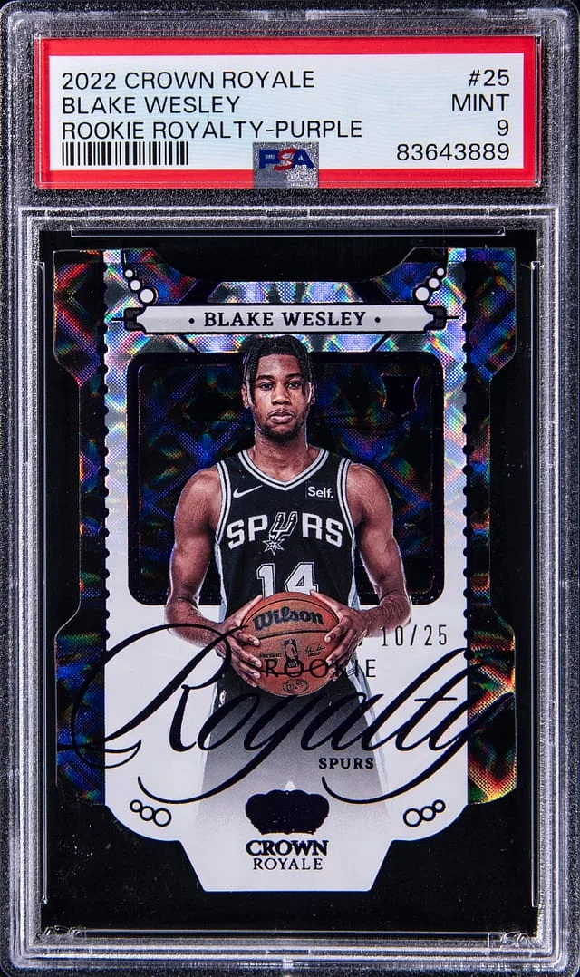 2022-23 Panini Crown Royale Blake Wesley Royalty-Purple #25 card image