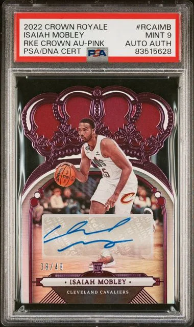 2022-23 Panini Crown Royale Isaiah Mobley Crown Autographs Pink #RCA-IMB card image