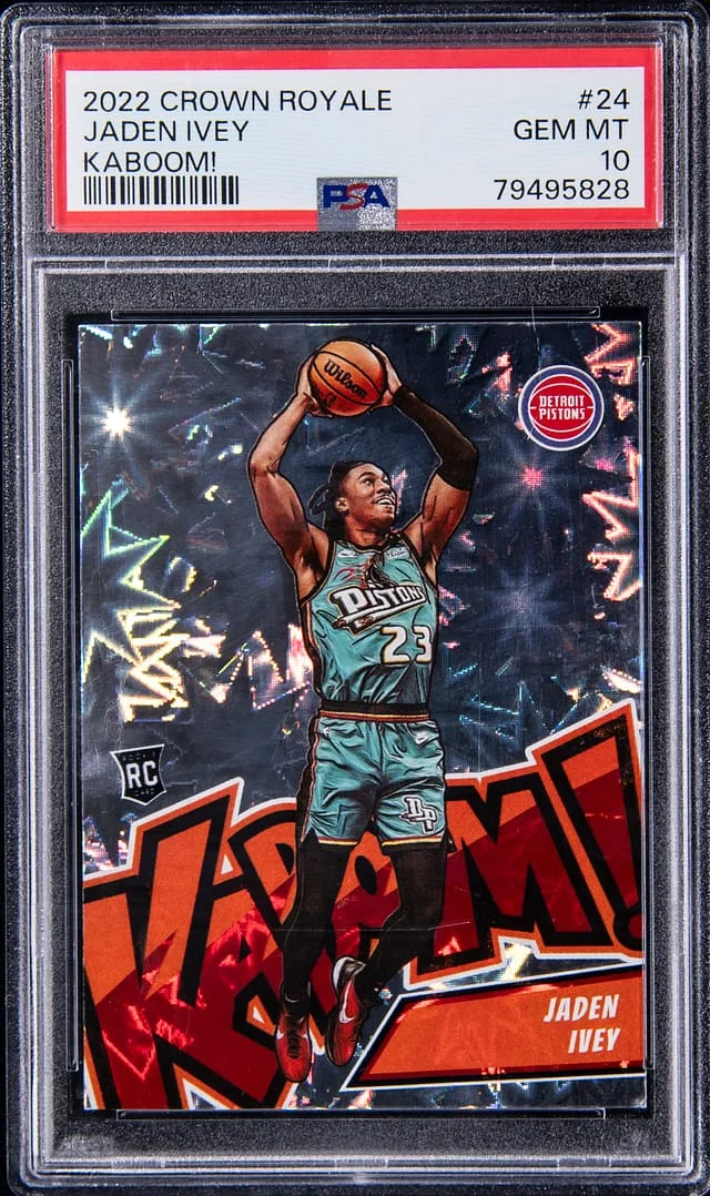 2022-23 Panini Crown Royale Jaden Ivey Kaboom! #24 card image