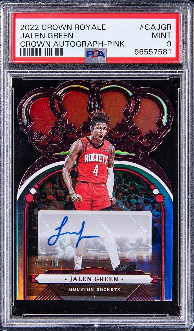 2022-23 Panini Crown Royale Jalen Crown Autograph Pink #CA-JGR card image