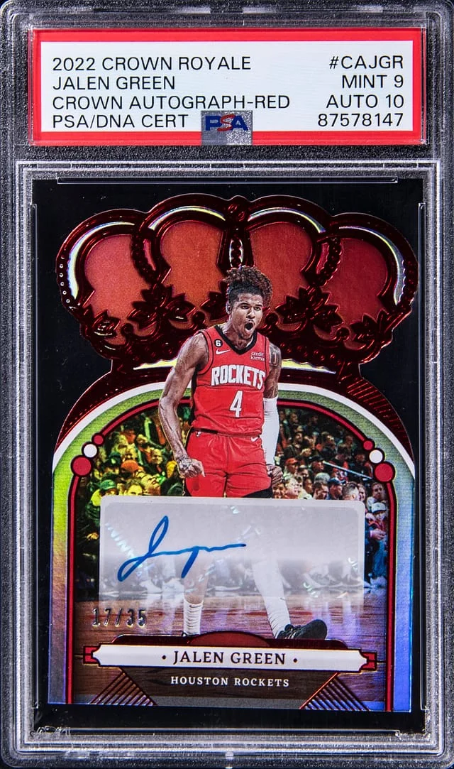2022-23 Panini Crown Royale Jalen Crown Autograph Red #CAJGR card image