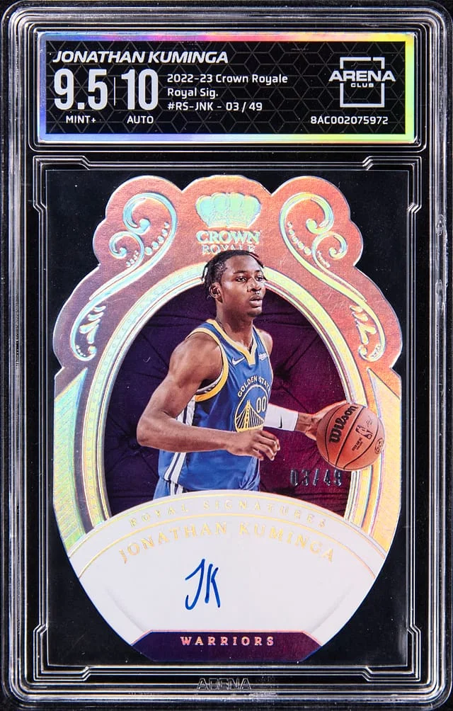 2022-23 Panini Crown Royale Jonathan Kuminga Royal Signatures #RS-JNK card image