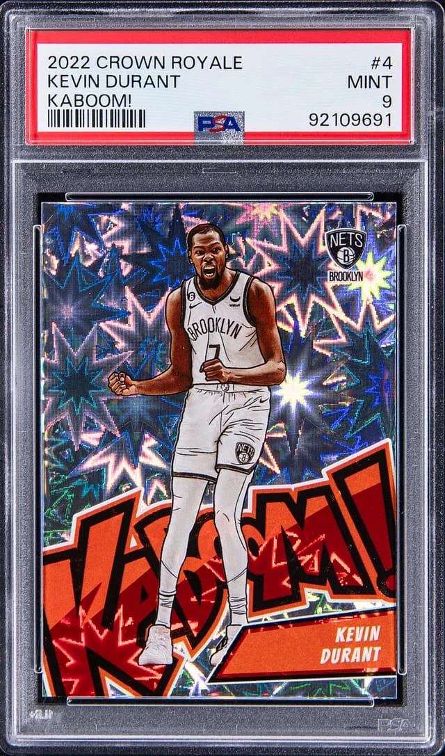 2022-23 Panini Crown Royale Kevin Durant Kaboom! #4 card image