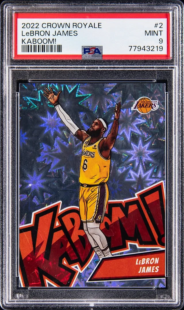 2022-23 Panini Crown Royale LeBron James Kaboom! #2 card image