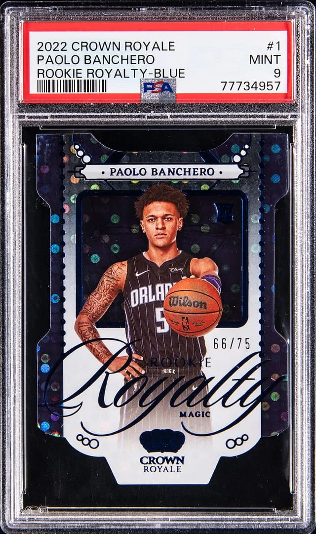 2022-23 Panini Crown Royale Paolo Banchero Royalty Blue #1 card image