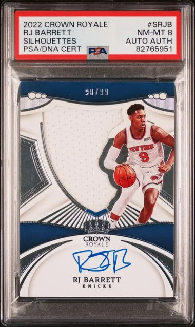 2022-23 Panini Crown Royale Rj Barrett Silhouettes #S-RJB card image