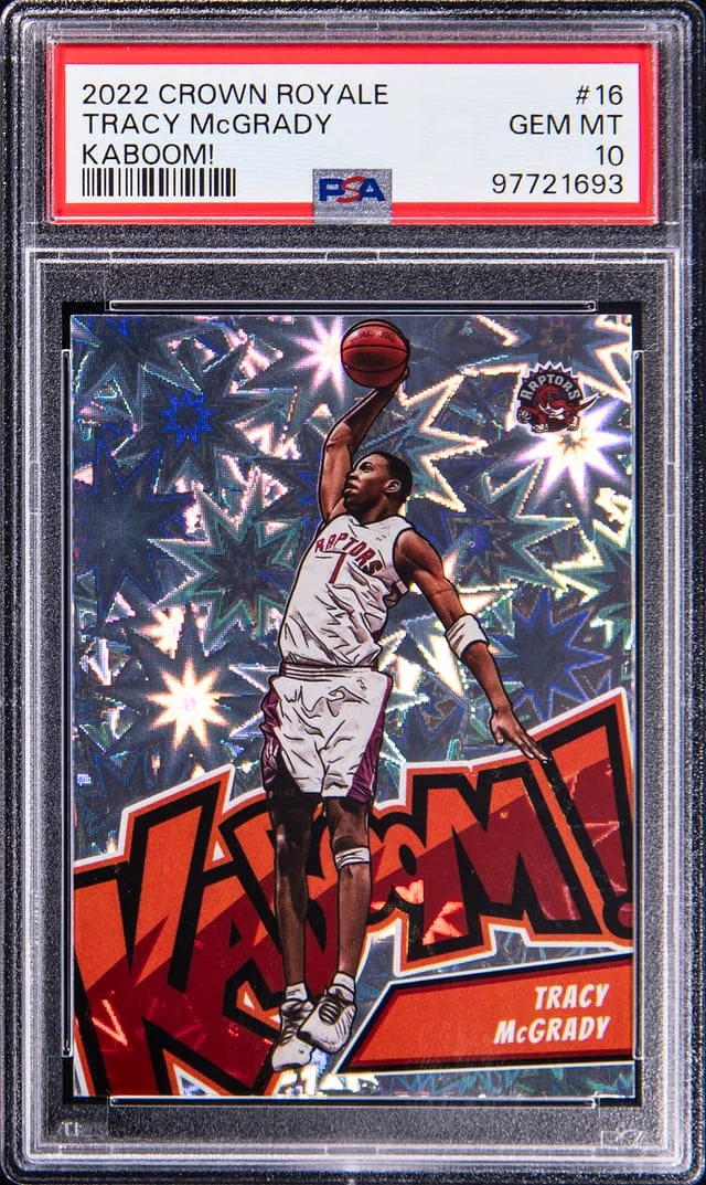 2022-23 Panini Crown Royale Tracy McGrady Kaboom! #16 card image