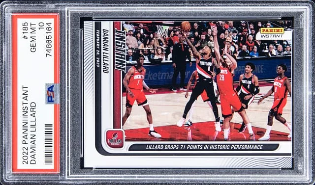 2022-23 Panini Damian Lillard Instant #185 card image
