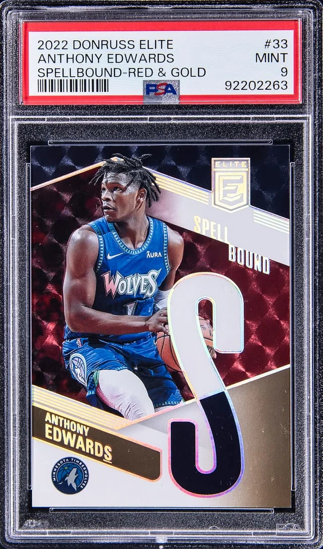 2022-23 Panini Donruss Anthony Edwards Elite Spellbound #33 card image