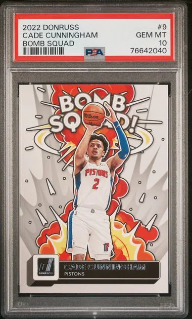 2022-23 Panini Donruss Cade Cunningham Bomb Squad #9 card image
