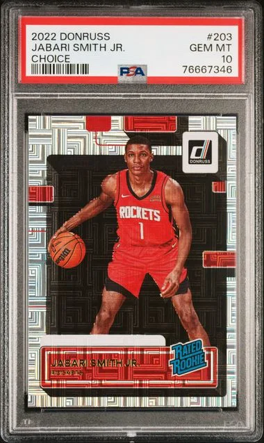 2022-23 Panini Donruss Jabari Smith Jr. Rated Choice #203 card image