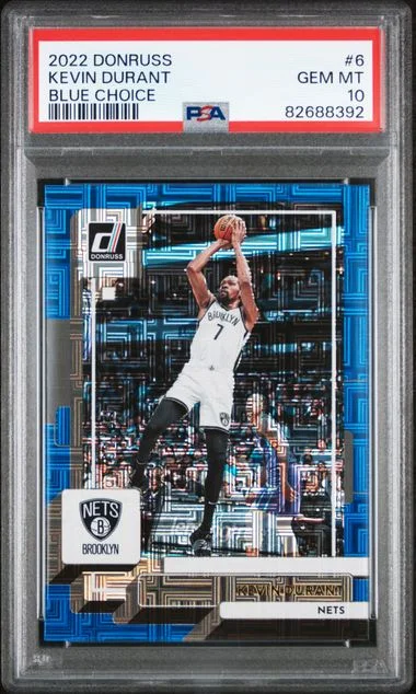 2022-23 Panini Donruss Kevin Durant Blue Choice #6 card image