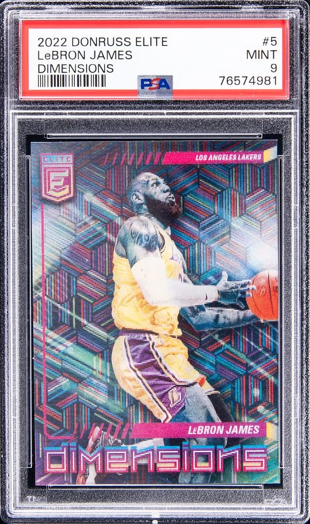 2022-23 Panini Donruss LeBron James Elite Dimensions #5 card image
