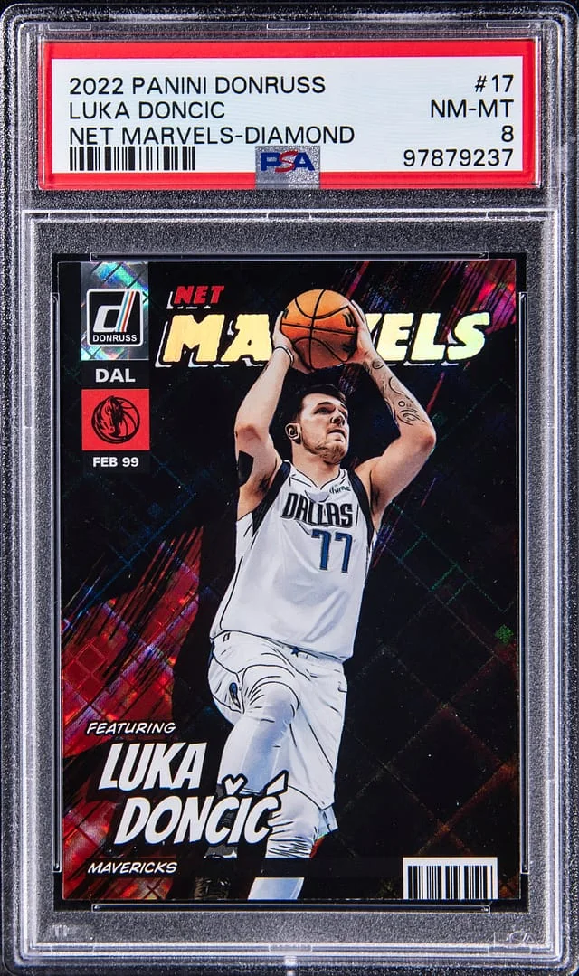 2022-23 Panini Donruss Luka Doncic Net Marvels-Diamond #17 card image