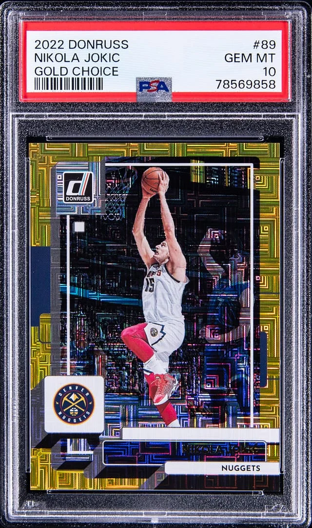2022-23 Panini Donruss Nikola Jokic Gold Choice #89 card image