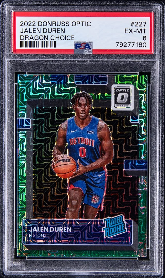 2022-23 Panini Donruss Optic Jalen Duren Dragon Choice #227 card image