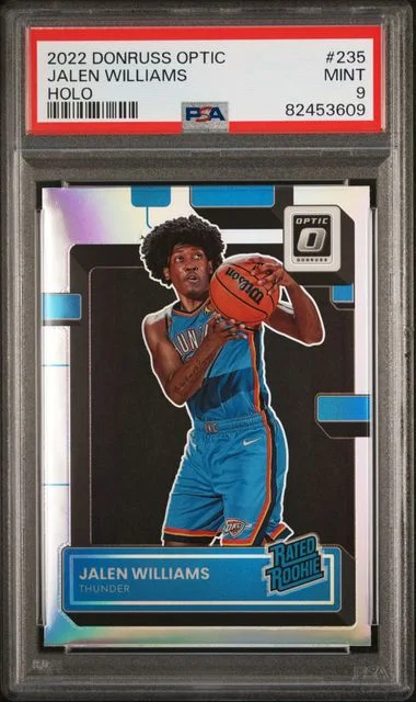 2022-23 Panini Donruss Optic Jalen Williams Holo Rated #235 card image