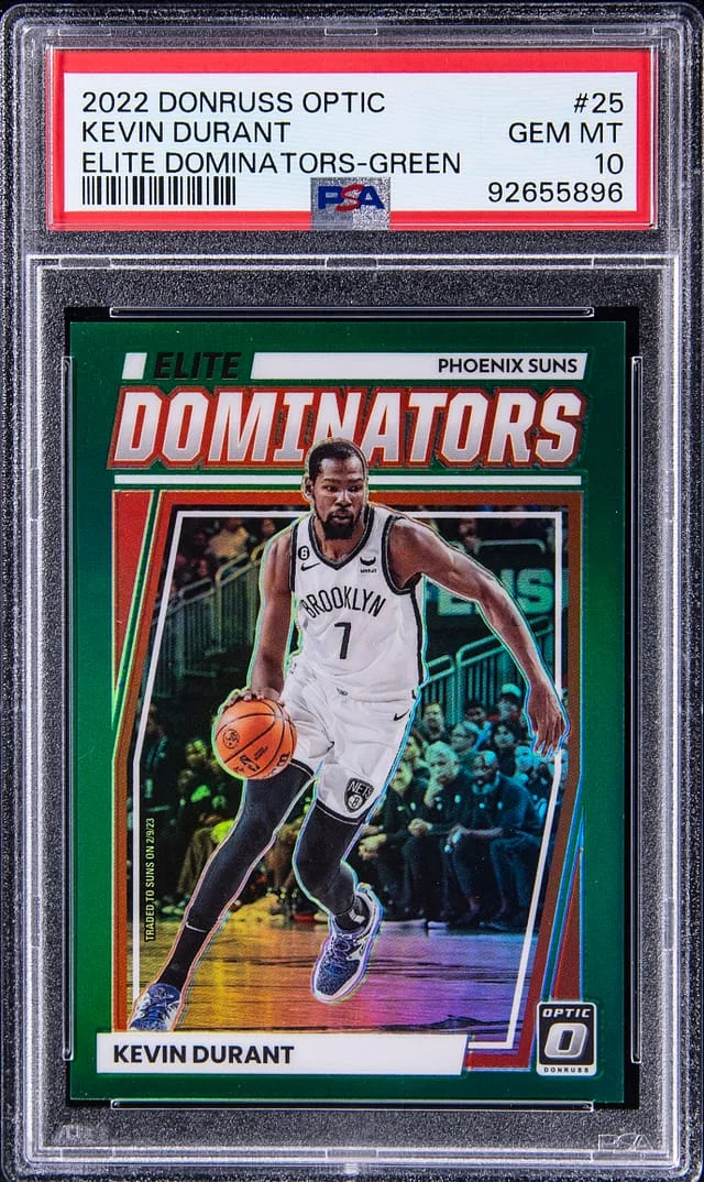 2022-23 Panini Donruss Optic Kevin Durant Elite Dominators Green #25 card image