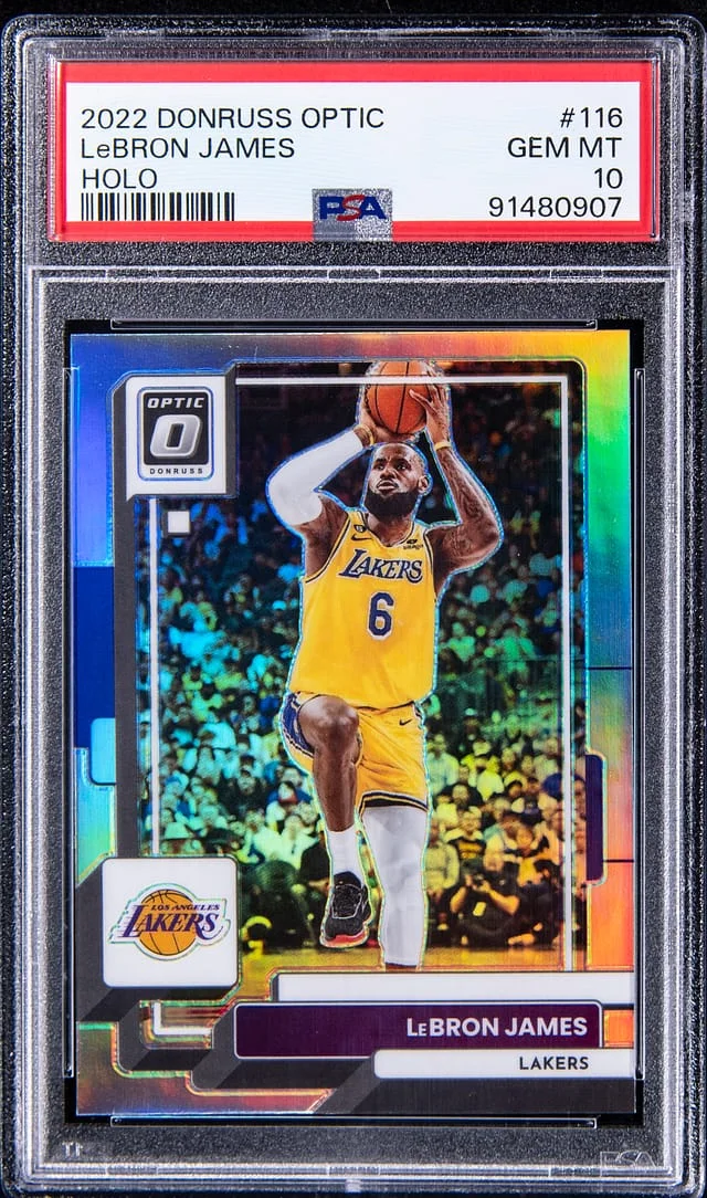 2022-23 Panini Donruss Optic LeBron James Holo #116 card image
