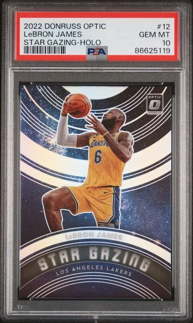 2022-23 Panini Donruss Optic LeBron James Star Gazing Holo #12 card image