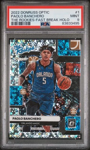 2022-23 Panini Donruss Optic Paolo Banchero The Rookies Fast Break Holo #1 card image