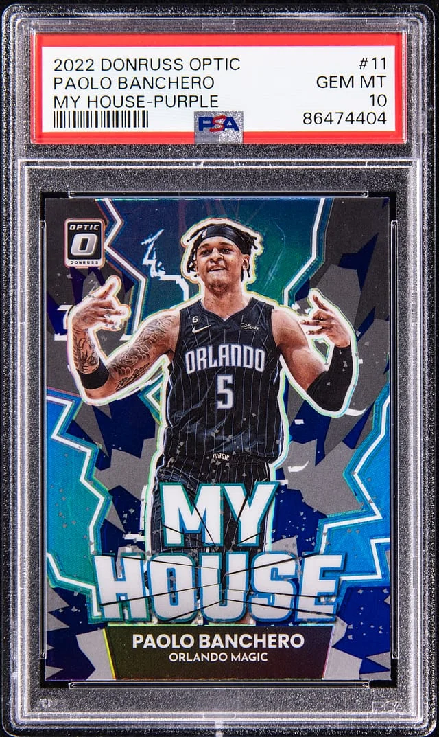 2022-23 Panini Donruss Optic Paolo Banchero My House Purple #11 card image