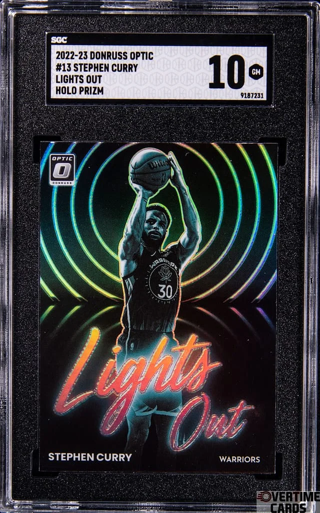 2022-23 Panini Donruss Optic Stephen Curry Lights Out #13 card image