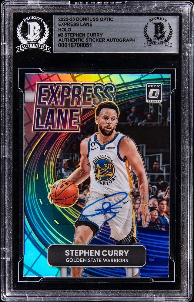 2022-23 Panini Donruss Optic Stephen Curry Express Lane Holo #2 card image