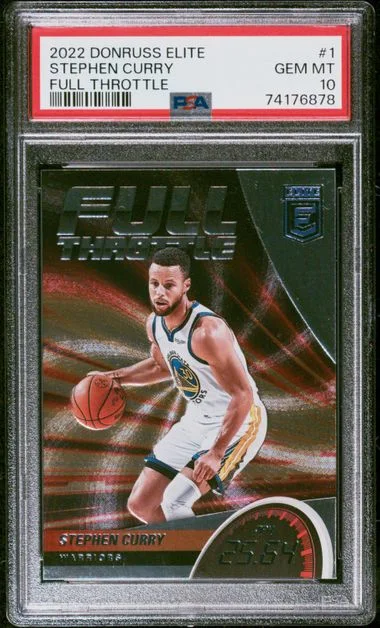 2022-23 Panini Donruss Stephen Curry Elite Full Throttle #1 card image