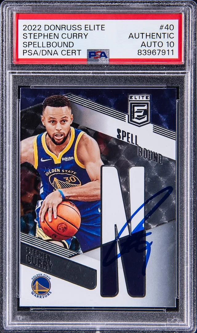 2022-23 Panini Donruss Stephen Curry Elite Spellbound #40 card image
