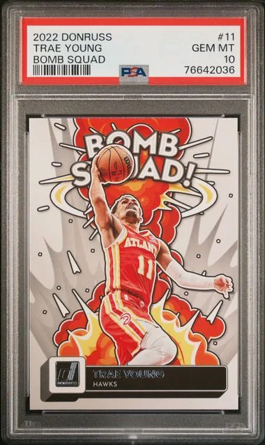 2022-23 Panini Donruss Trae Young Bomb Squad #11 card image