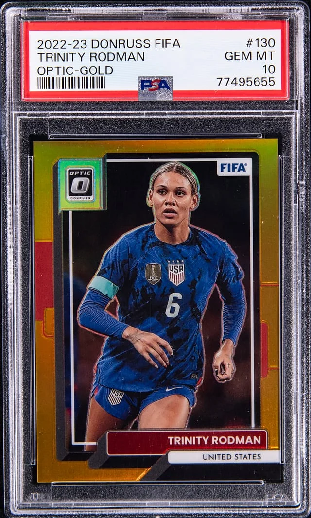 2022-23 Panini Donruss Trinity Rodman Fifa Optic Gold #130 card image