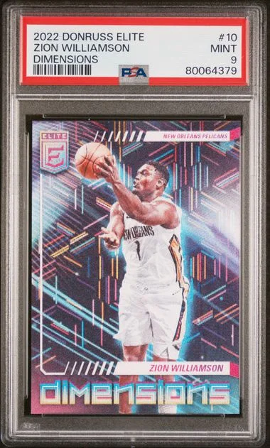 2022-23 Panini Donruss Zion Williamson Elite Dimensions #10 card image