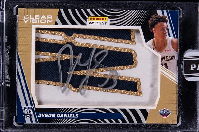 2022-23 Panini Dyson Daniels Instant Clear Vision #CV8 card image