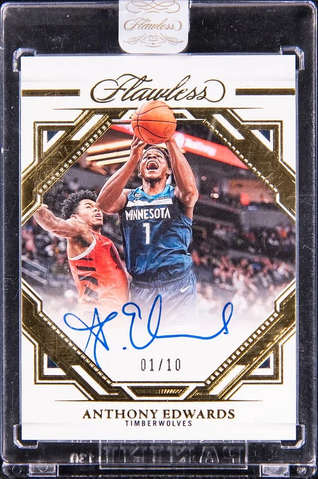 2022-23 Panini Flawless Anthony Edwards Finishes #FF-ANT card image