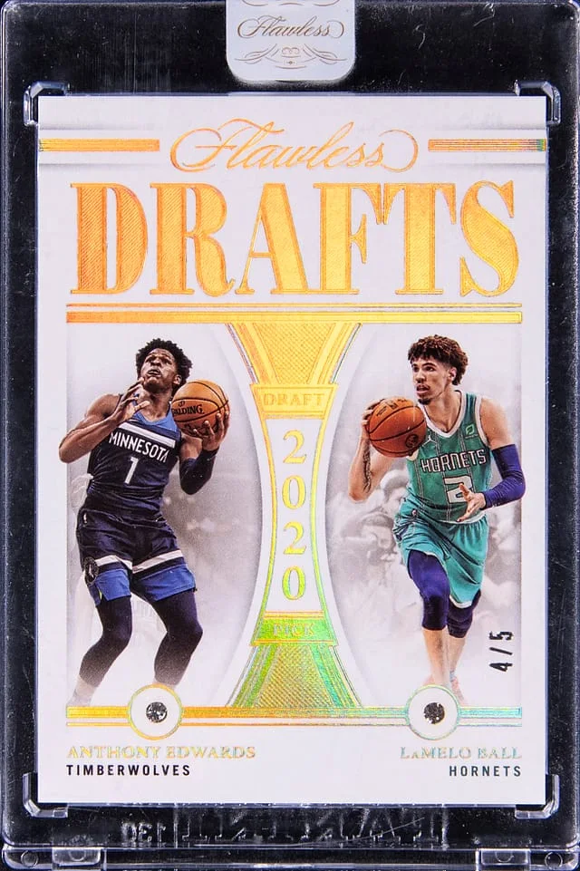 2022-23 Panini Flawless Anthony Edwards/LaMelo Ball Diamond Draft Picks 2020 #144 card image