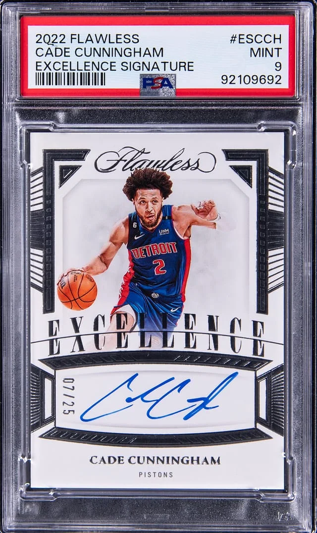 2022-23 Panini Flawless Cade Cunningham Excellence Signatures #ES-CCH card image