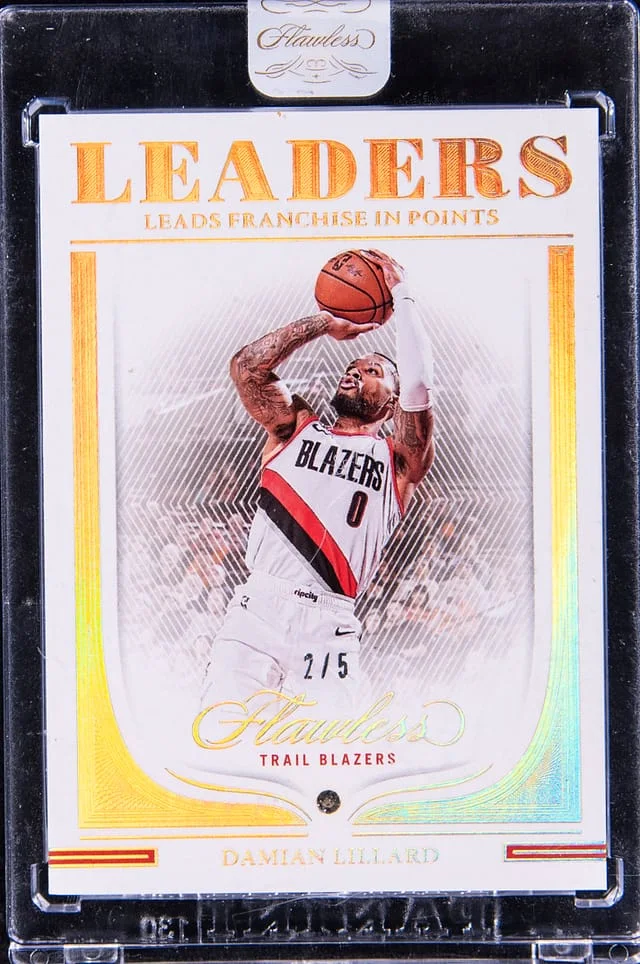 2022-23 Panini Flawless Damian Lillard Leaders #161 card image