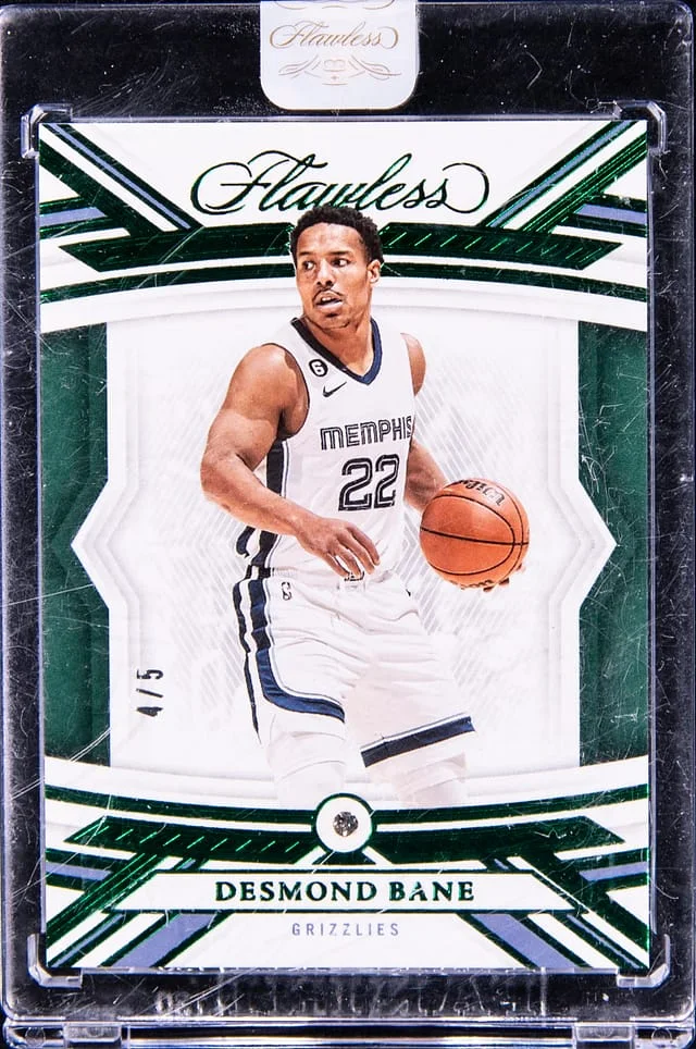 2022-23 Panini Flawless Desmond Bane Encased Emerald #52 card image
