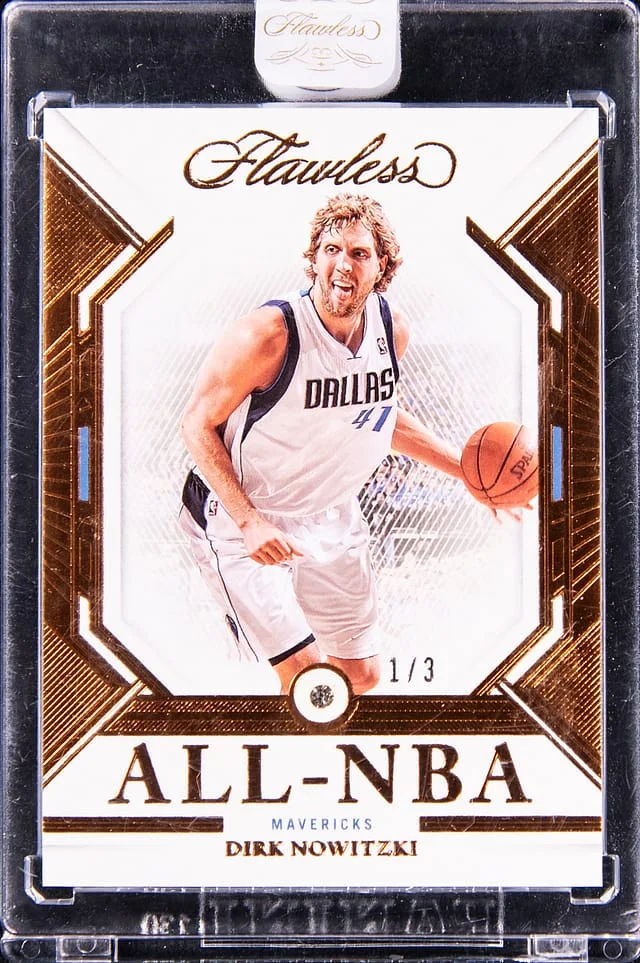 2022-23 Panini Flawless Dirk Nowitzki Diamond All-NBA Bronze #196 card image
